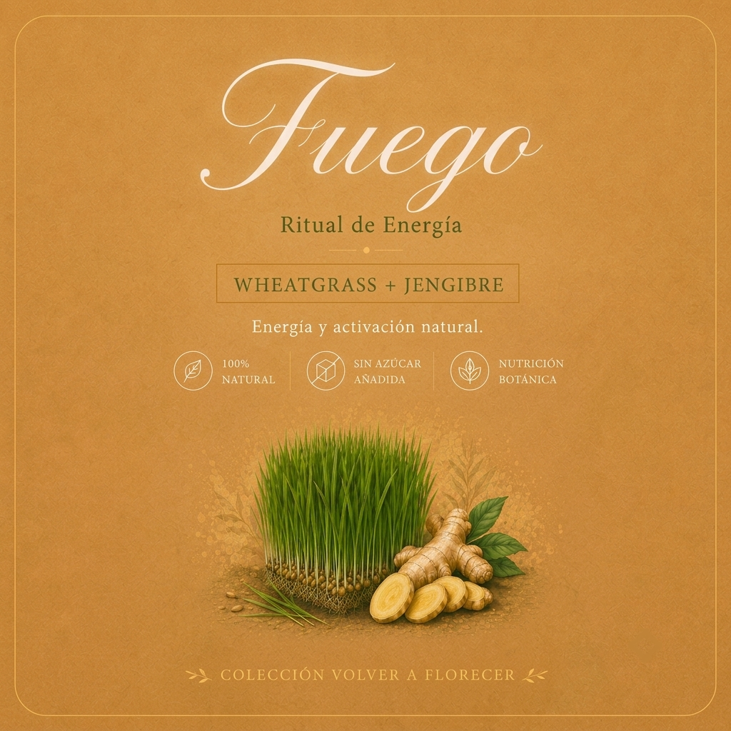 Fuego - Wheatgrass con jengibre